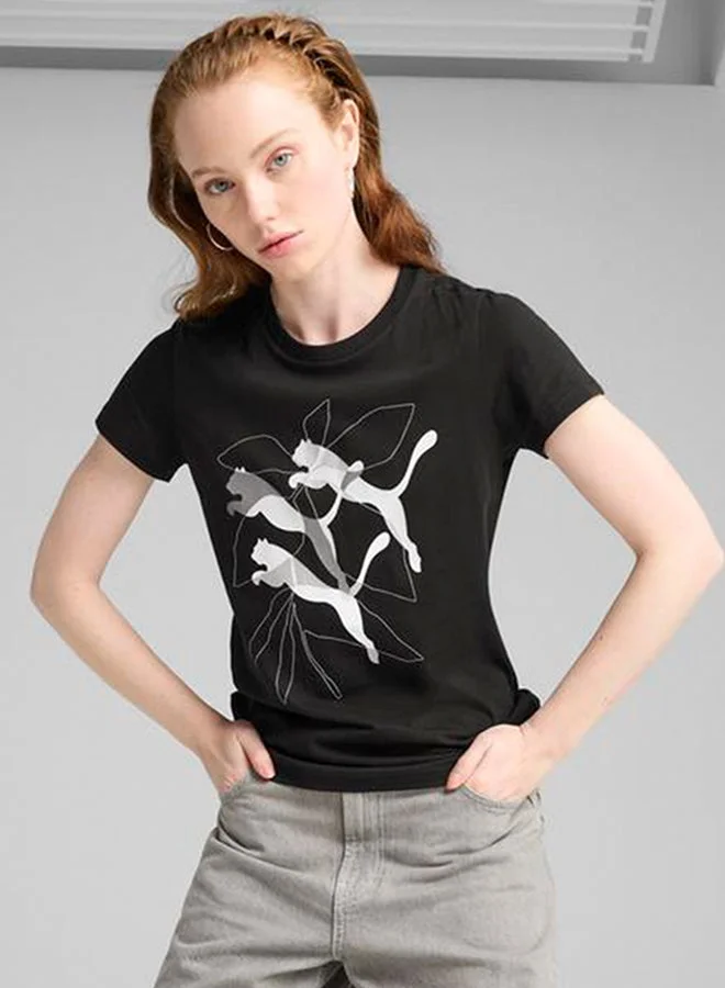 PUMA Graphics Branded Leaf T-Shirt